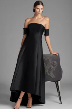 Sachin & Babi Plus Sizes|Strapless<Agyness Gown - Black