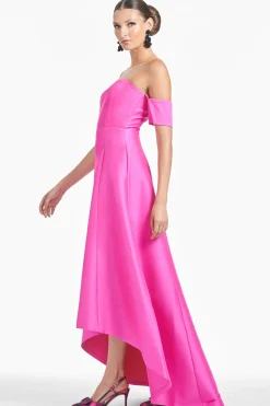 Sachin & Babi Strapless<Agyness Gown - Fuchsia