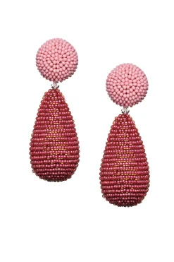 Sachin & Babi Earrings<Alena Earrings - Smooth Beads White/jet