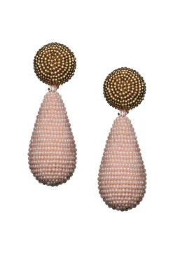 Sachin & Babi Earrings<Alena Earrings - Smooth Beads White/jet
