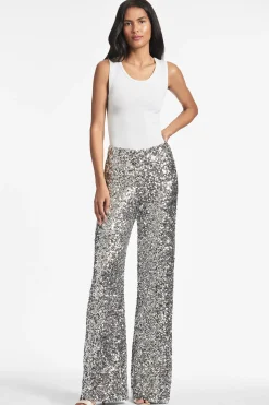 Sachin & Babi Pants & Jumpsuits<Alli Pant - Silver Sequins Silversequins