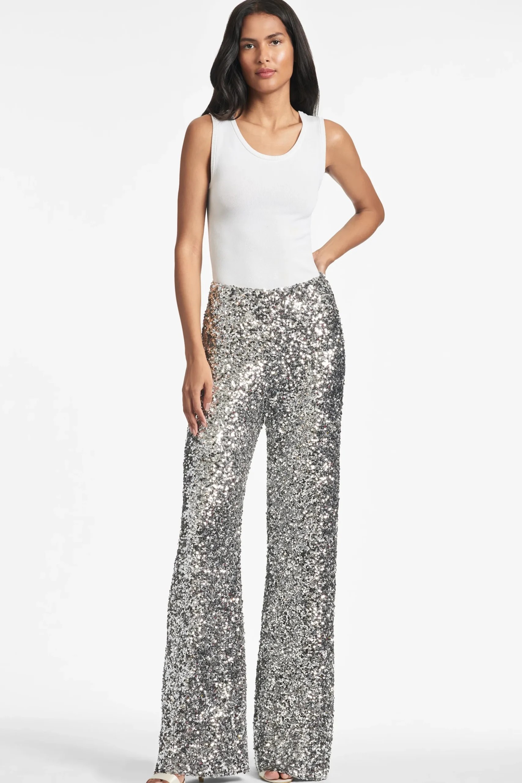 Sachin & Babi Pants & Jumpsuits<Alli Pant - Silver Sequins Silversequins