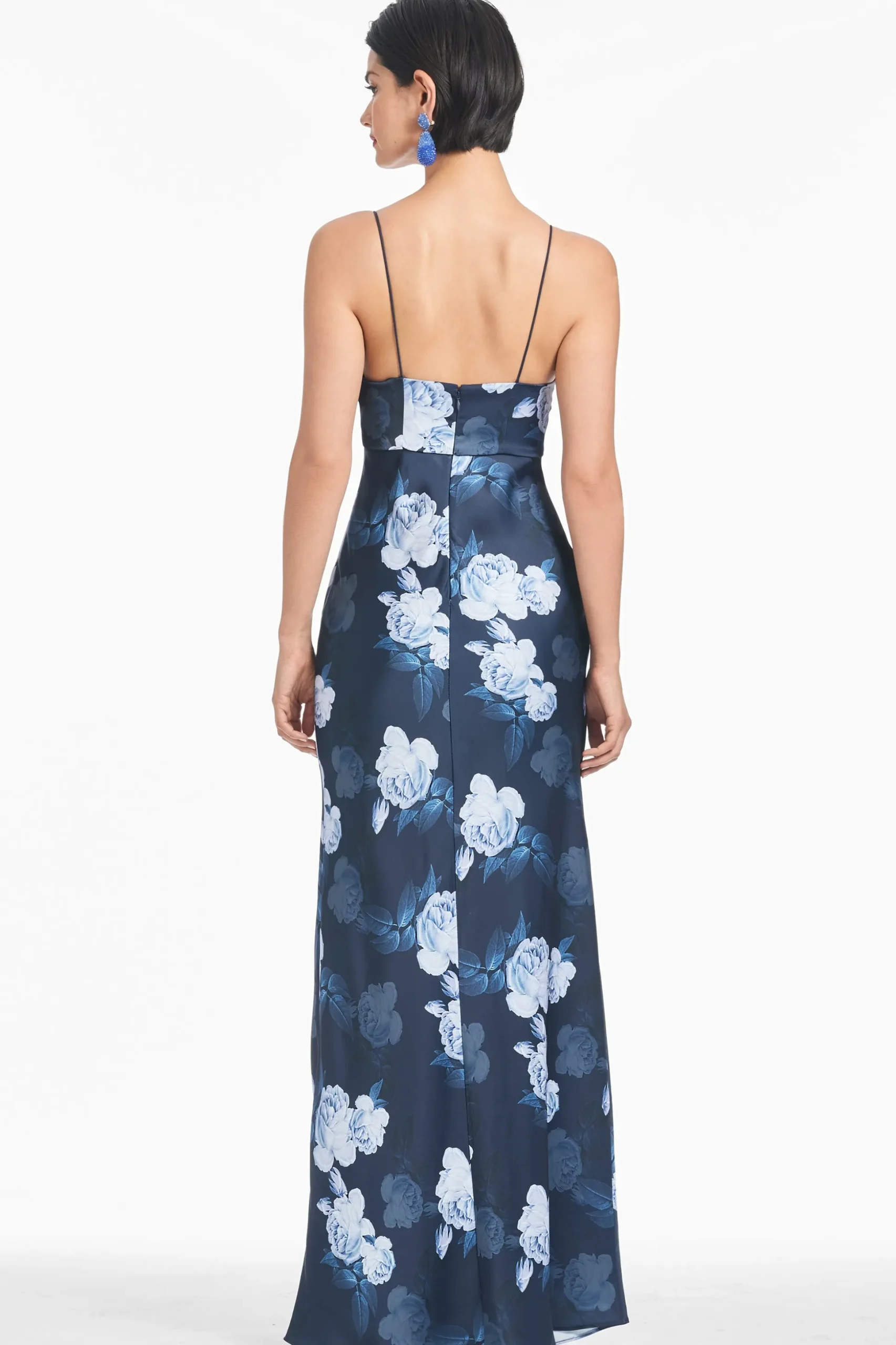 Sachin & Babi Sleeveless<Alta Gown - Midnight Glacial Rose Midnightglacialrose