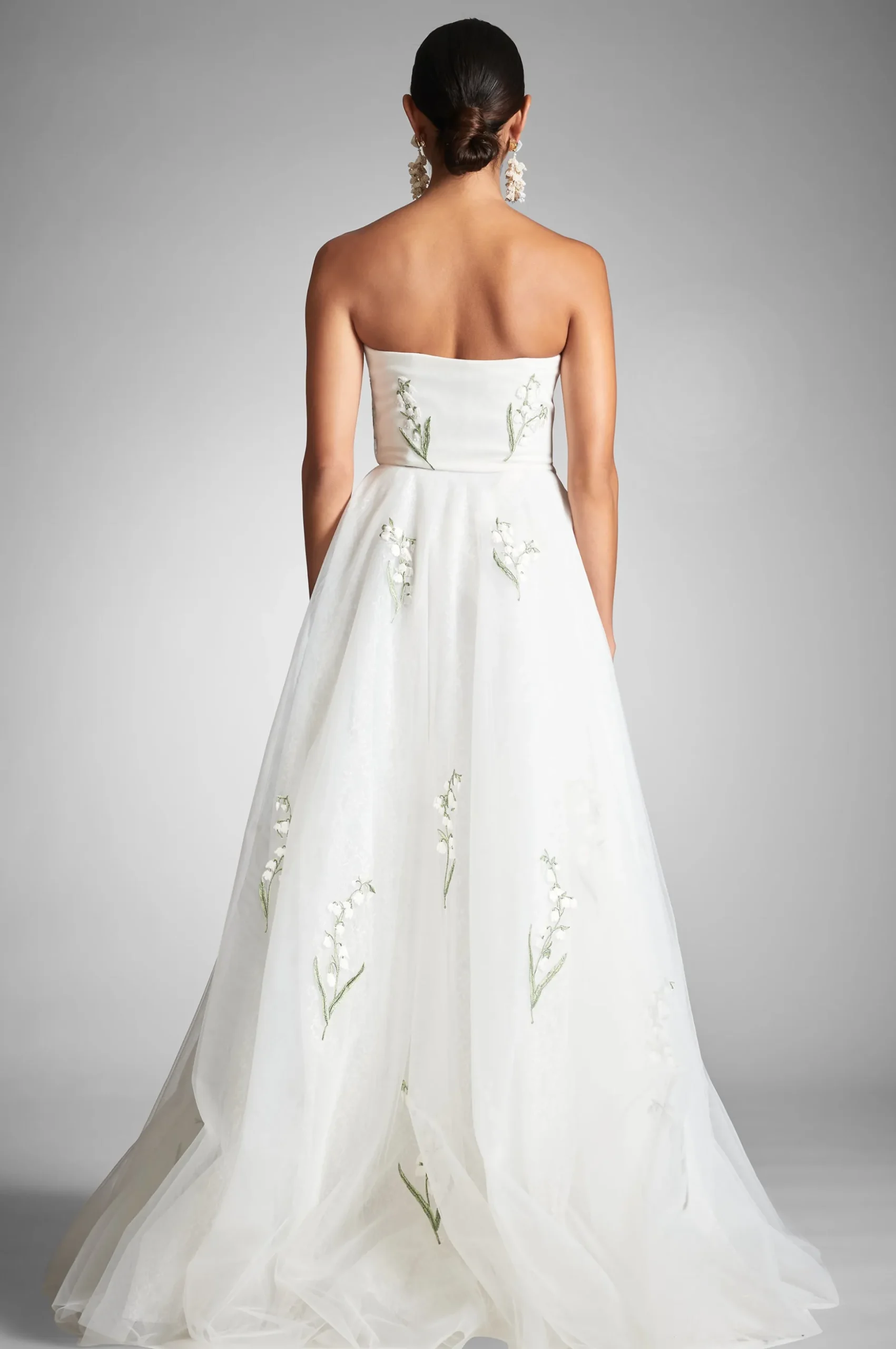 Sachin & Babi Strapless<Anais Gown - White/Embroidered Floral White/embroideredfloral