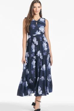 Sachin & Babi A-line|Long<Anaisha Dress - Midnight Glacial Rose Midnightglacialrose
