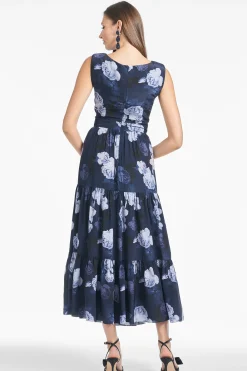 Sachin & Babi A-line|Long<Anaisha Dress - Midnight Glacial Rose Midnightglacialrose