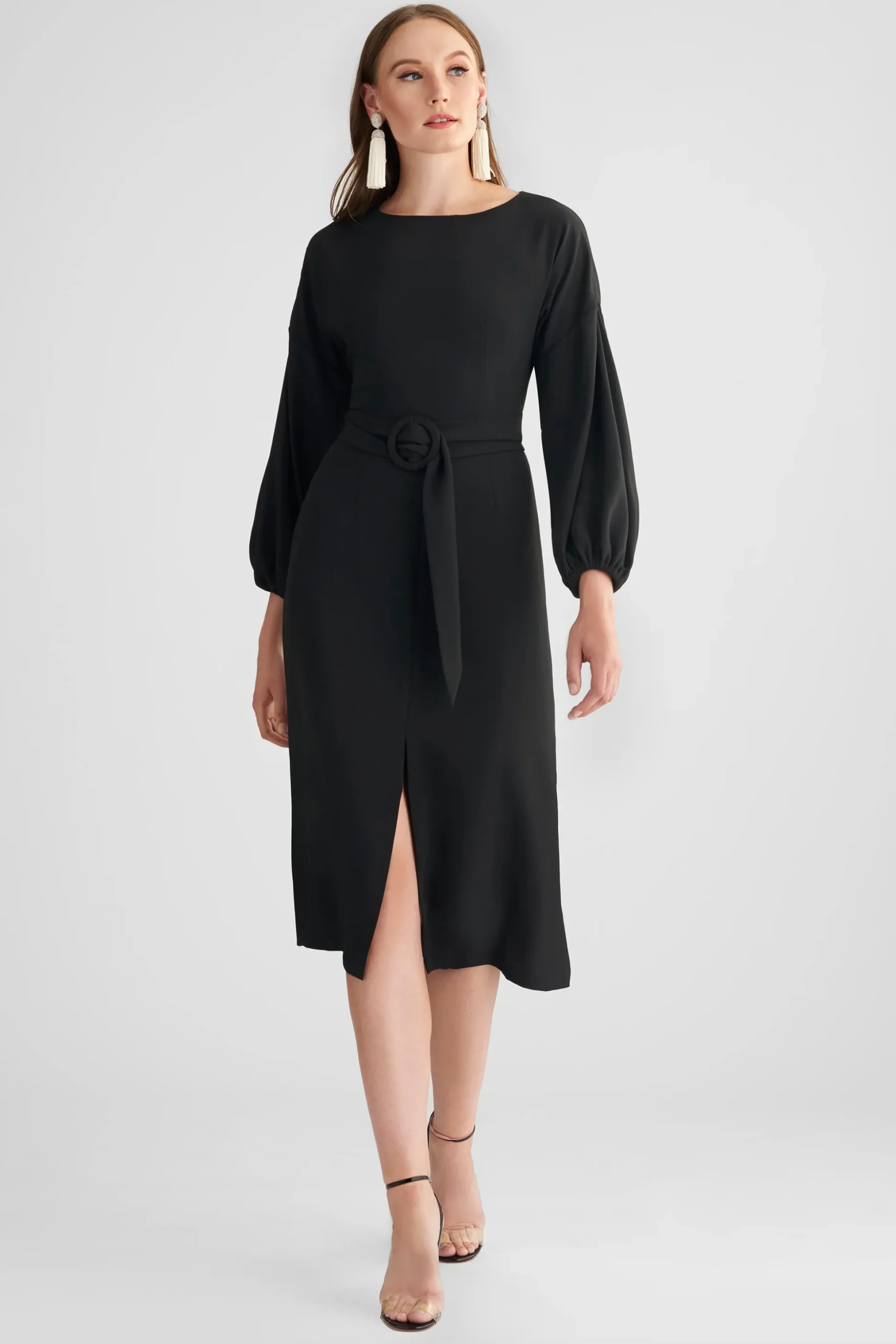 Sachin & Babi Plus Sizes|Midi<Annie Dress - Black
