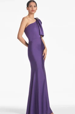 Sachin & Babi One Shoulder<Aubrey Gown - Amethyst