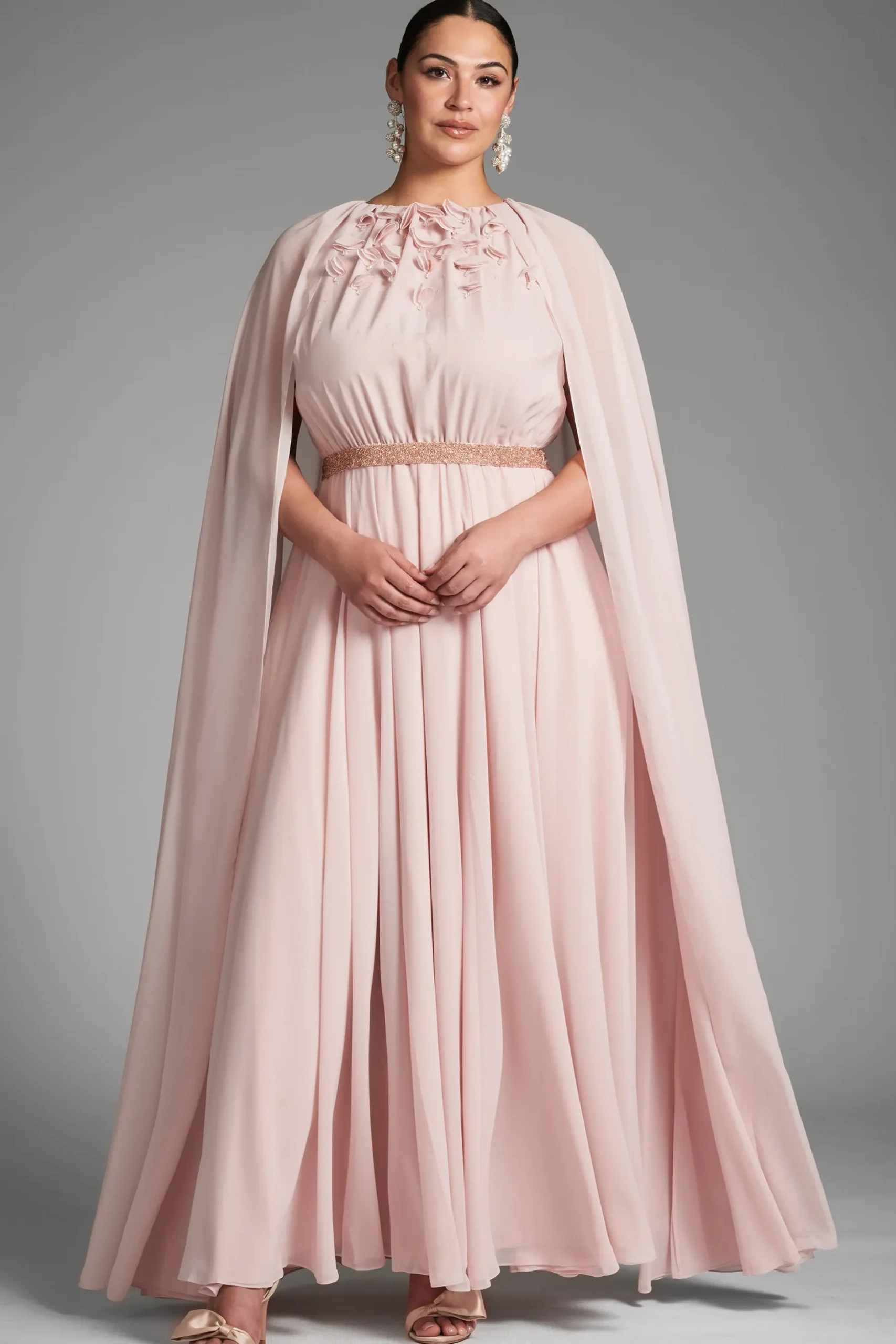 Sachin & Babi Plus Sizes|Sleeveless<Belladonna Gown - Petal