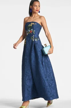 Sachin & Babi Strapless<Belle Gown - Midnight