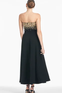 Sachin & Babi Strapless<Bettany Gown - Black