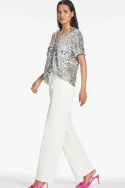 Sachin & Babi Tops & Blouses<Bette Top - Silver