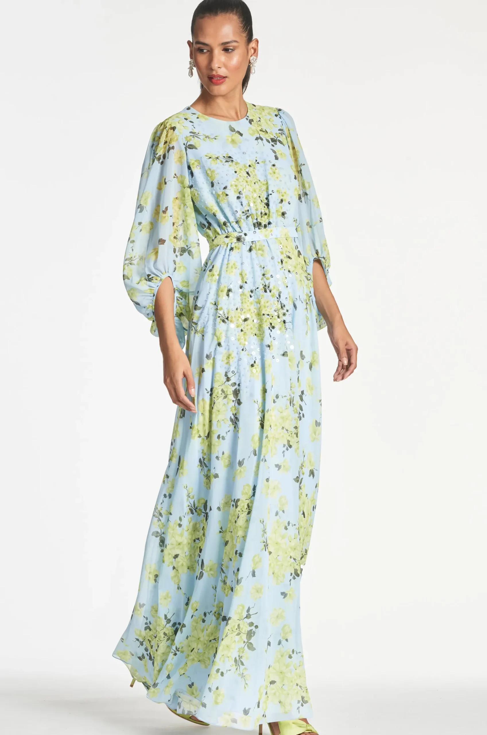 Sachin & Babi Plus Sizes<Bianca Gown - Sky Citrine Floral Skycitrinefloral