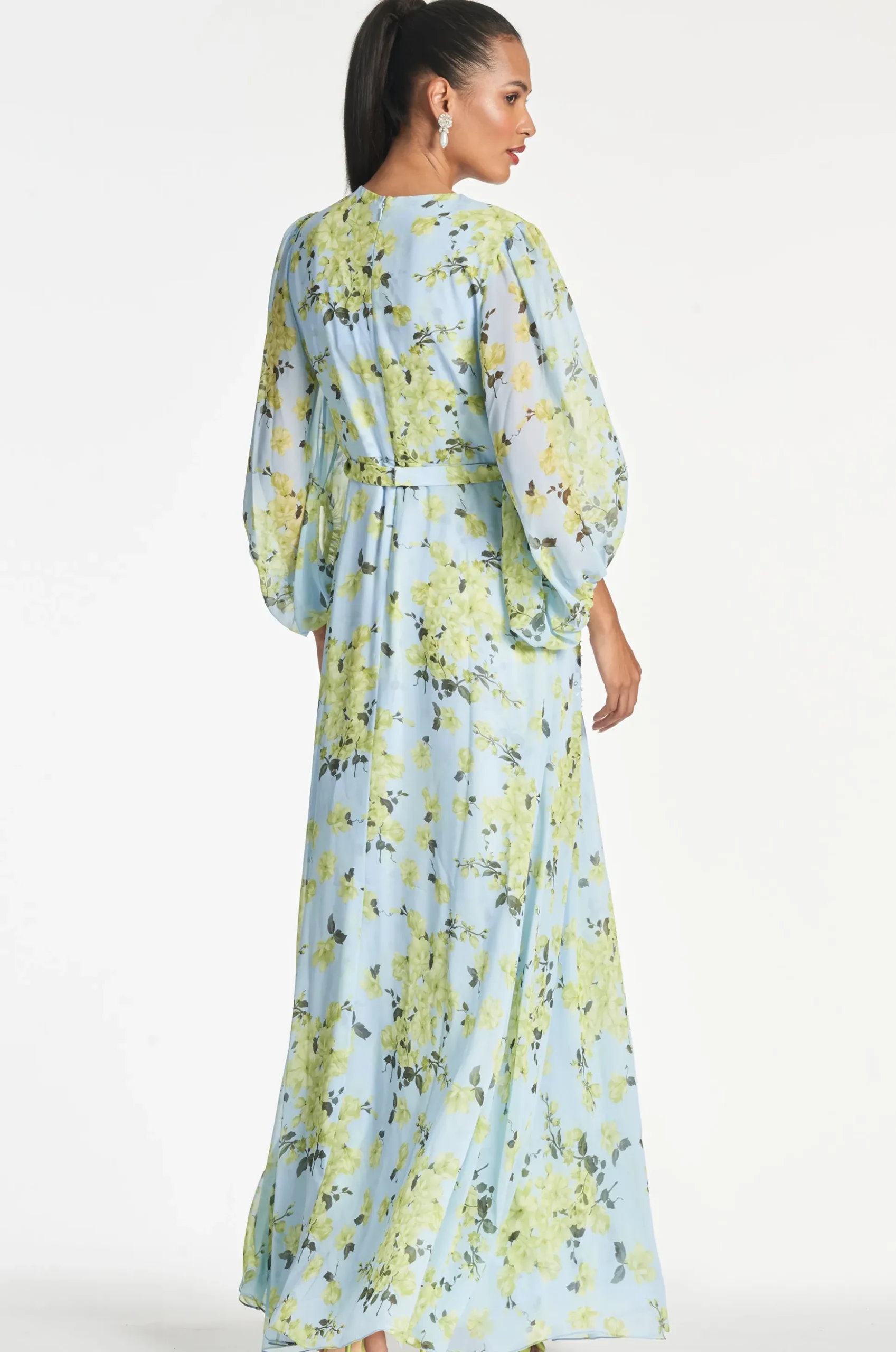 Sachin & Babi Plus Sizes<Bianca Gown - Sky Citrine Floral Skycitrinefloral