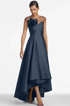 Sachin & Babi Plus Sizes|Cap Sleeve<Blakely Gown - Navy