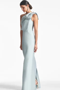 Sachin & Babi One Shoulder<Bonnie Gown - Ash Blue Ashblue