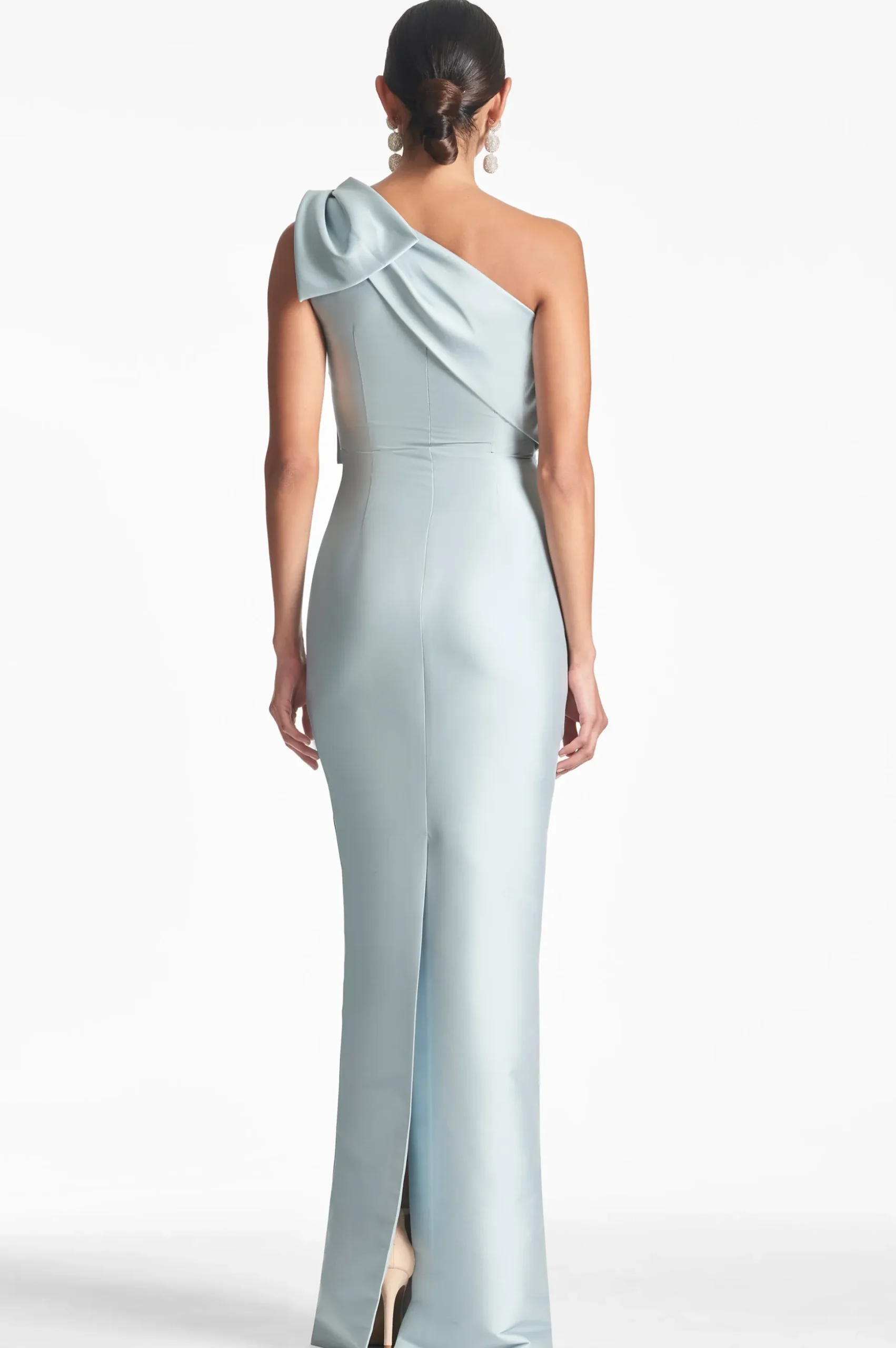 Sachin & Babi One Shoulder<Bonnie Gown - Ash Blue Ashblue