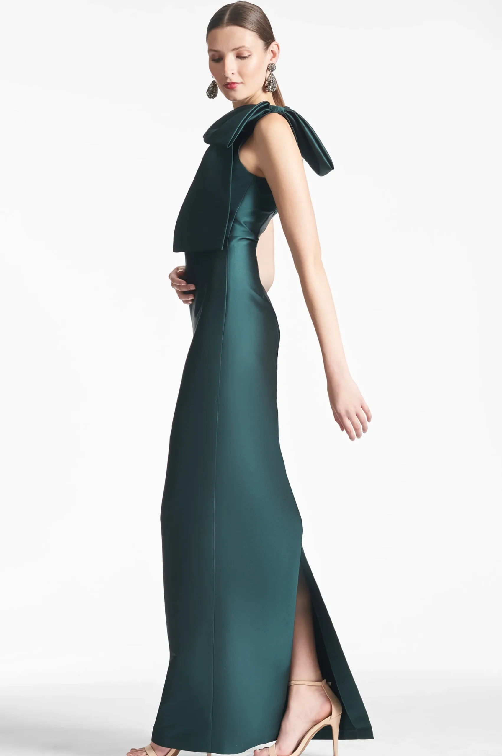 Sachin & Babi One Shoulder<Bonnie Gown - Forest Green Forestgreen