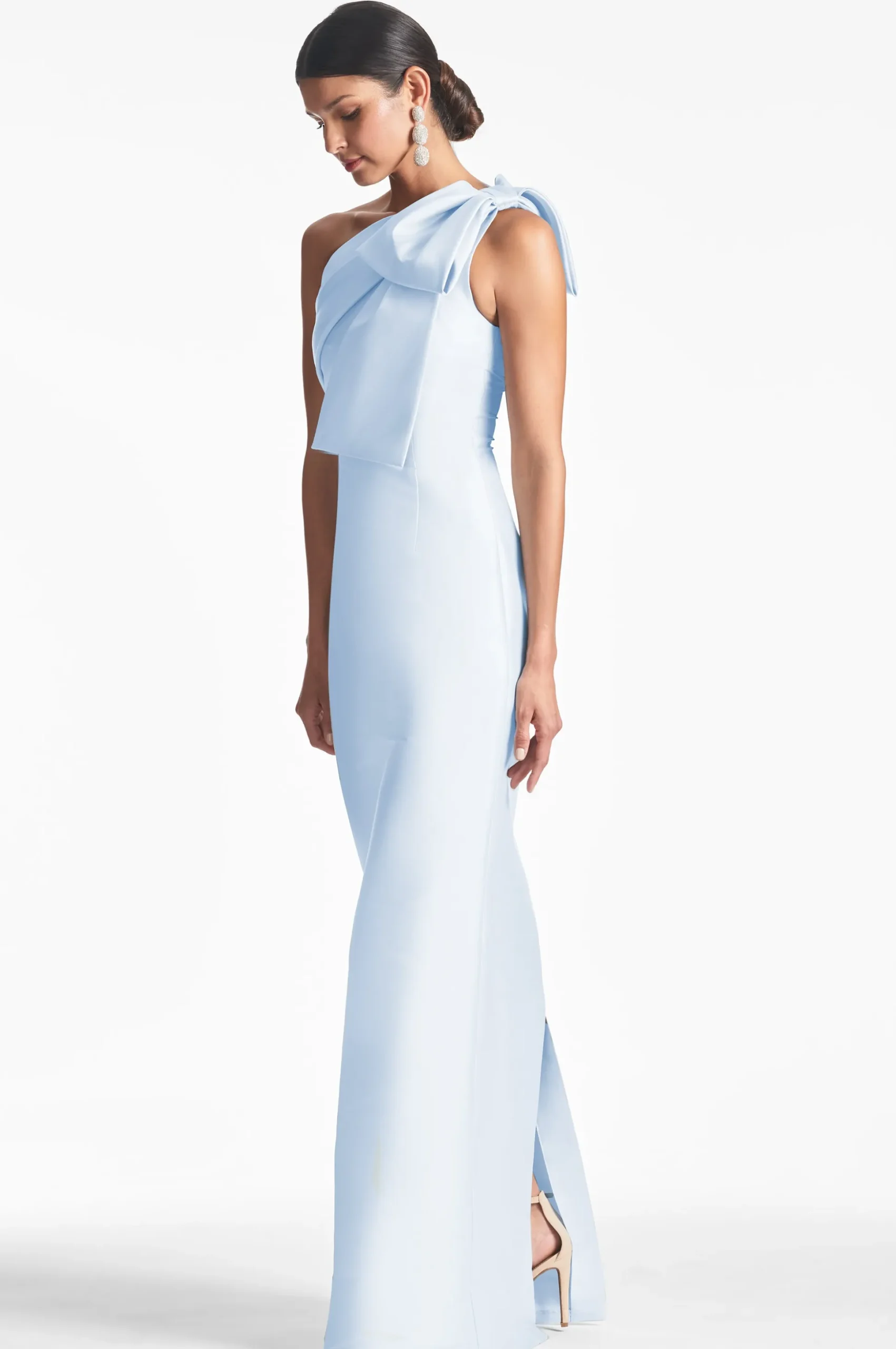 Sachin & Babi One Shoulder<Bonnie Gown - Glacial Blue Glacialblue