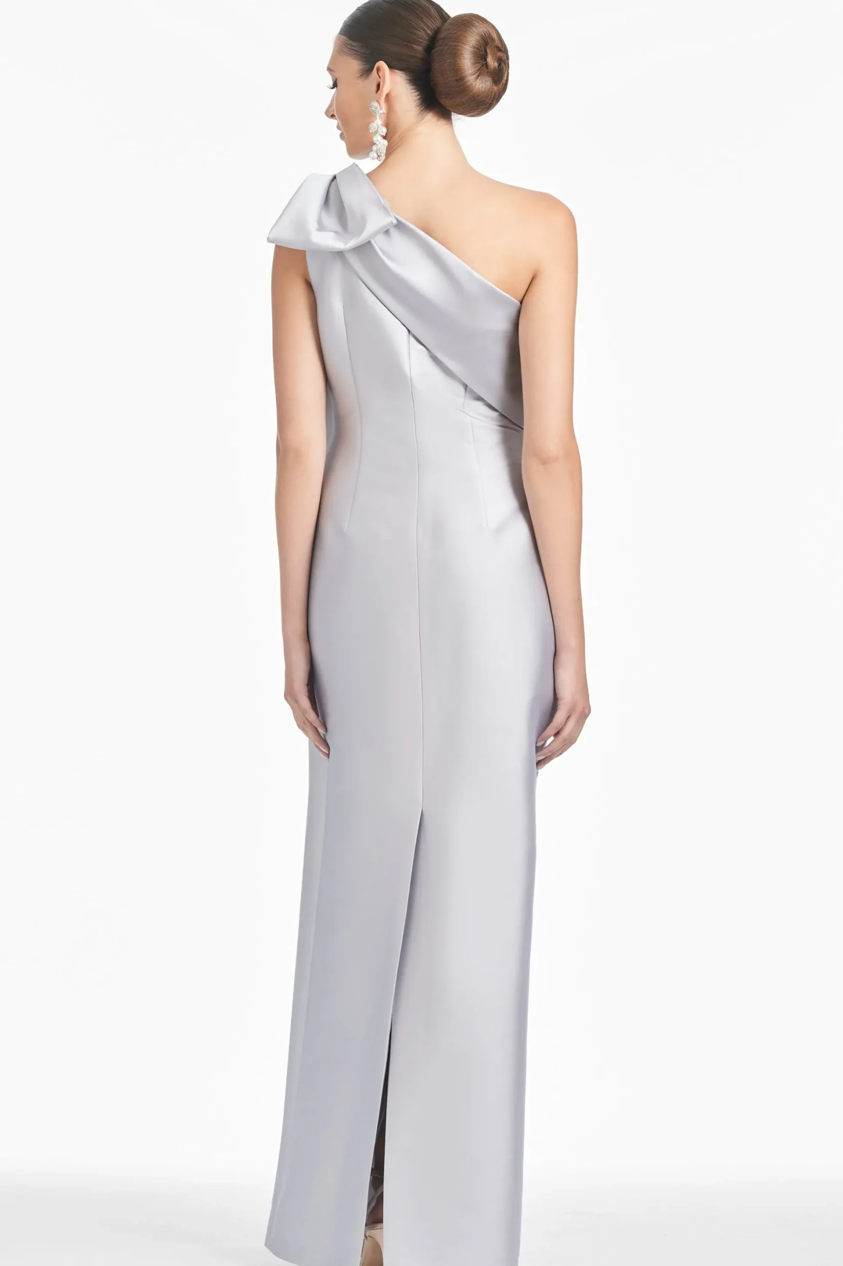 Sachin & Babi One Shoulder<Bonnie Gown - Silver