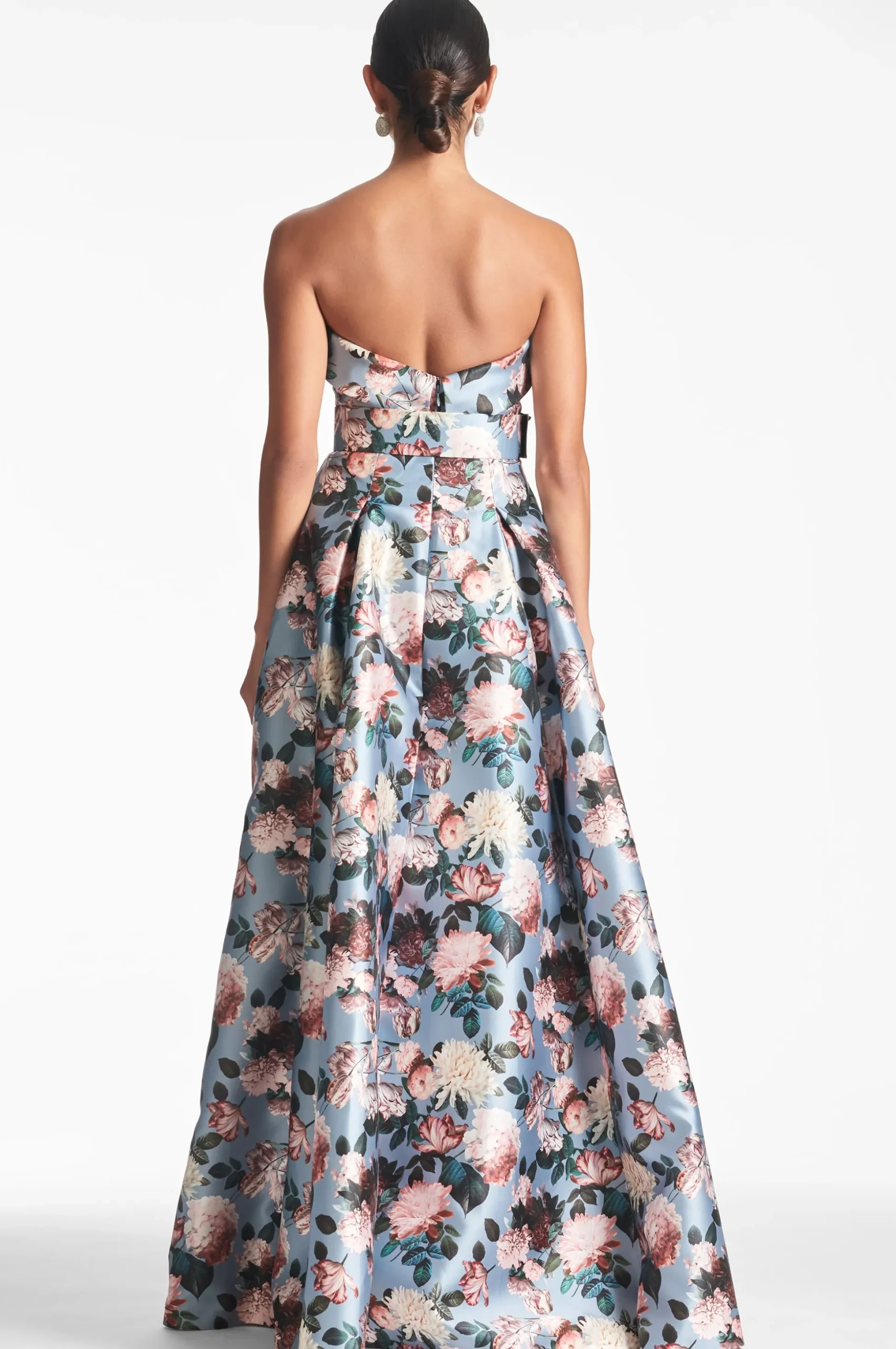 Sachin & Babi Plus Sizes|Strapless<Brielle Gown - Ice Blue Garden Icebluegarden
