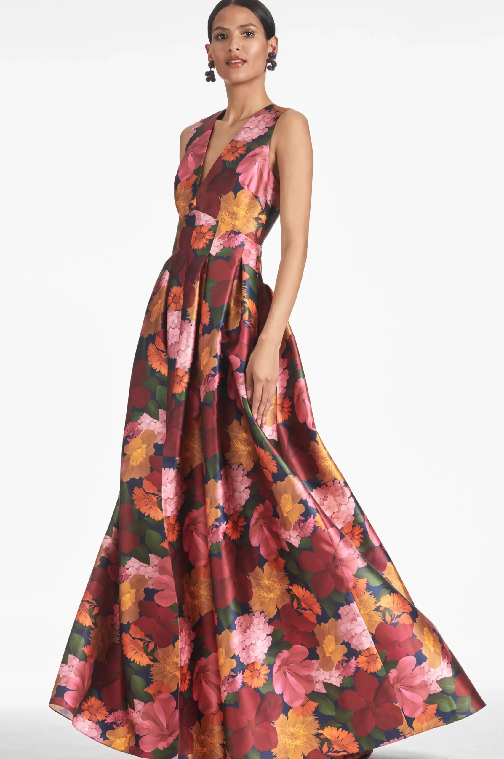 Sachin & Babi Plus Sizes|Sleeveless<Brooke Gown - Bella Bouquet Bellabouquet