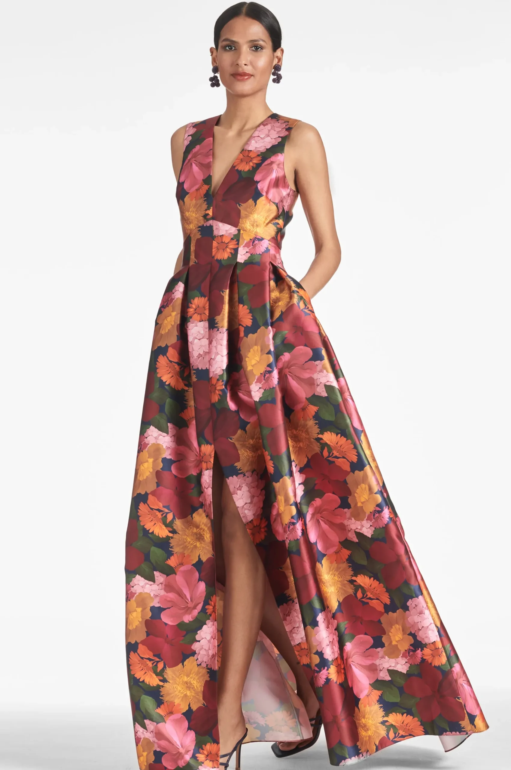 Sachin & Babi Plus Sizes|Sleeveless<Brooke Gown - Bella Bouquet Bellabouquet