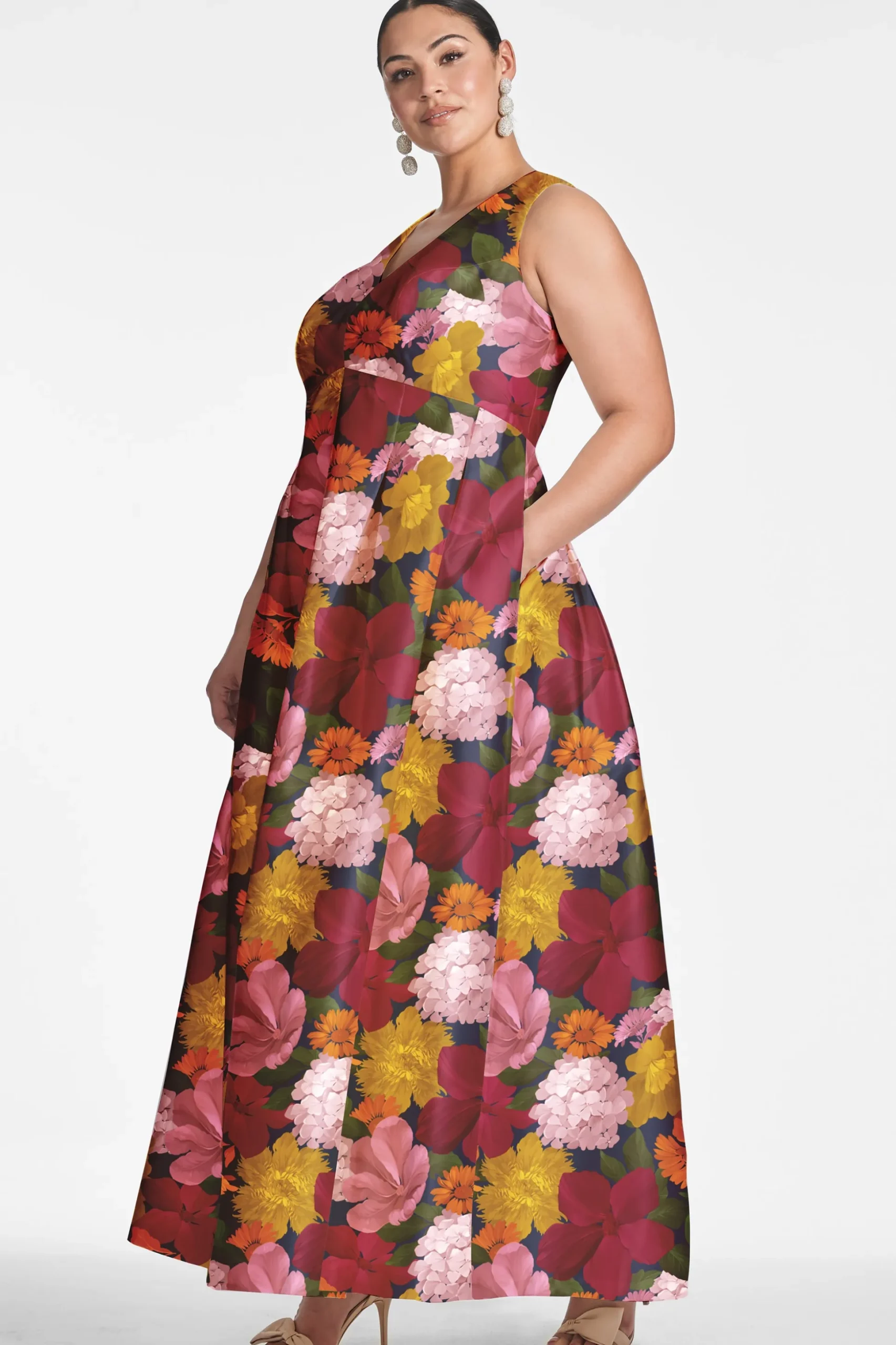 Sachin & Babi Plus Sizes|Sleeveless<Brooke Gown - Bella Bouquet Bellabouquet