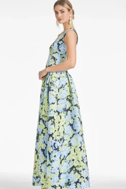 Sachin & Babi Plus Sizes|Sleeveless<Brooke Gown - Garden Club Gardenclub