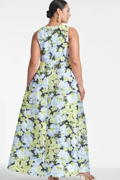 Sachin & Babi Plus Sizes|Sleeveless<Brooke Gown - Garden Club Gardenclub