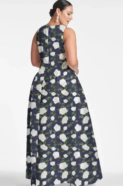 Sachin & Babi Plus Sizes|Sleeveless<Brooke Gown - Navy/Ivory Moonlit Garden Navy/ivorymoonlitgarden