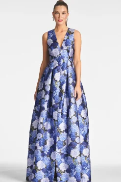 Sachin & Babi Plus Sizes|Sleeveless<Brooke Gown - Rosa Azurro Rosaazurro