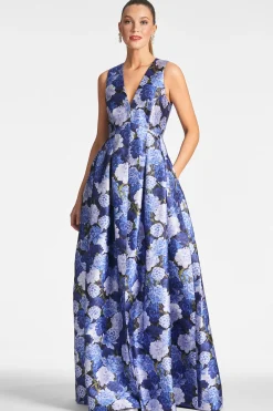 Sachin & Babi Plus Sizes|Sleeveless<Brooke Gown - Rosa Azurro Rosaazurro
