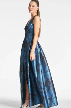 Sachin & Babi Plus Sizes|Sleeveless<Brooke Gown - Tonal Petal Tonalpetal