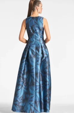 Sachin & Babi Plus Sizes|Sleeveless<Brooke Gown - Tonal Petal Tonalpetal