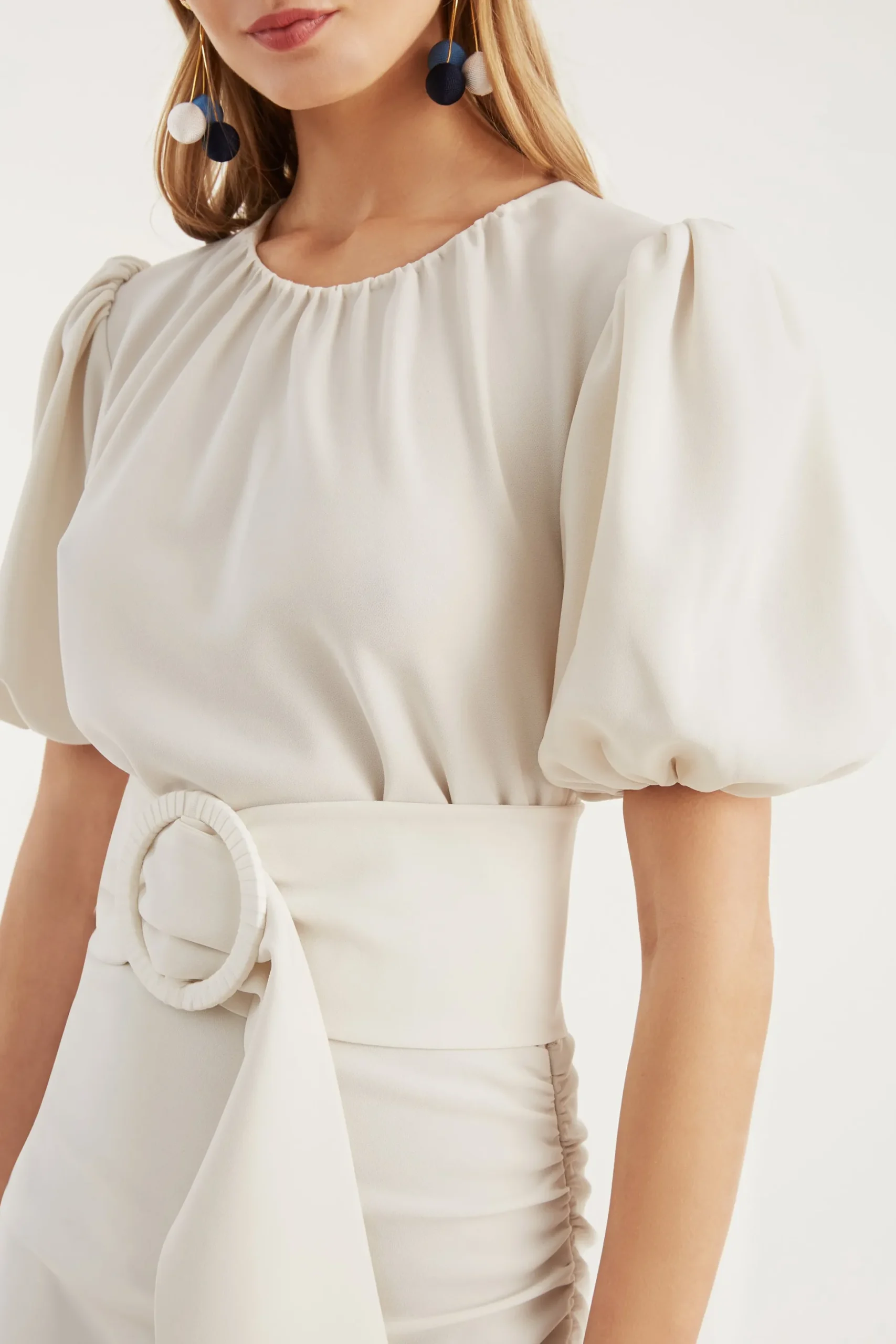 Sachin & Babi Plus Sizes|Midi<Camila Dress - Ivory