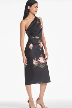 Sachin & Babi Midi<Carmen Dress - Noir Blossom Noirblossom