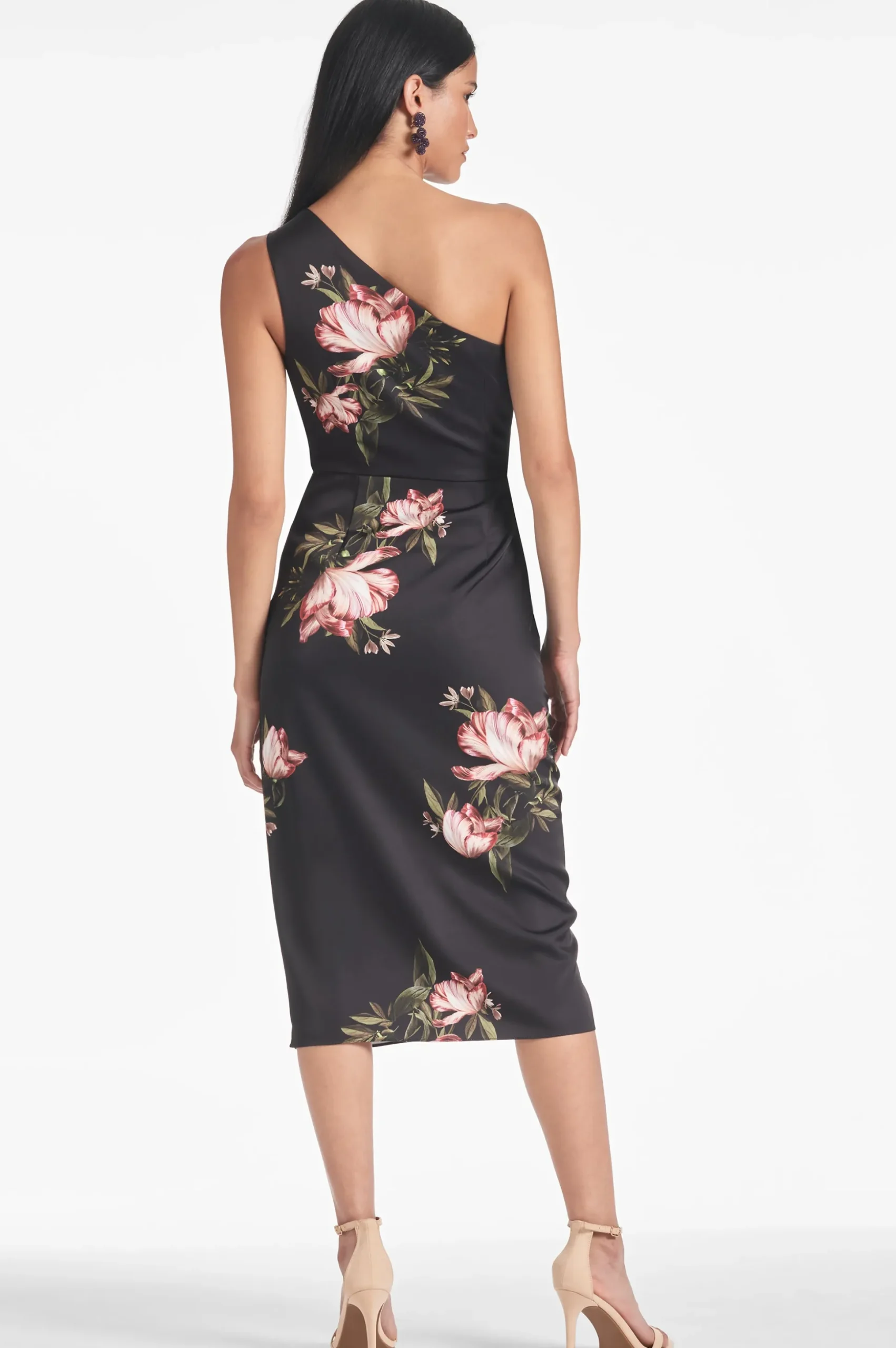 Sachin & Babi Midi<Carmen Dress - Noir Blossom Noirblossom