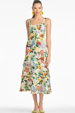 Sachin & Babi A-line|Midi<Caterina Dress - Giorno Giardino Giornogiardino