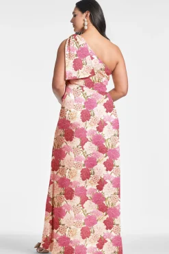 Sachin & Babi Plus Sizes|One Shoulder<Chelsea Gown - Campo Di Fiore Campodifiore