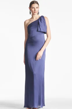 Sachin & Babi Plus Sizes|One Shoulder<Chelsea Gown - Deep Cobalt Deepcobalt