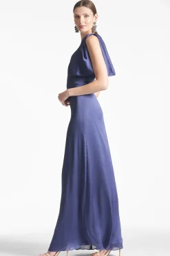 Sachin & Babi Plus Sizes|One Shoulder<Chelsea Gown - Deep Cobalt Deepcobalt