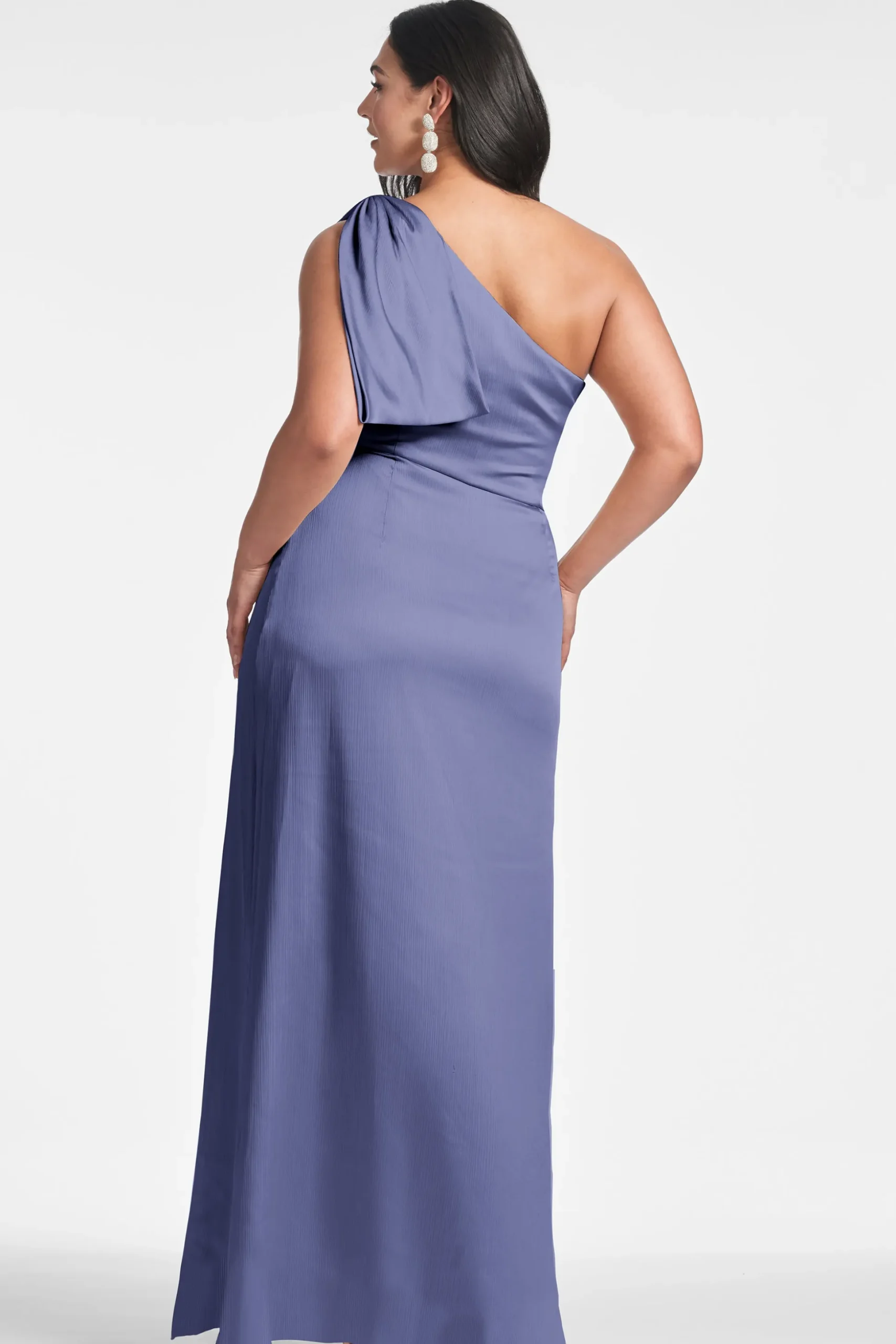 Sachin & Babi Plus Sizes|One Shoulder<Chelsea Gown - Deep Cobalt Deepcobalt