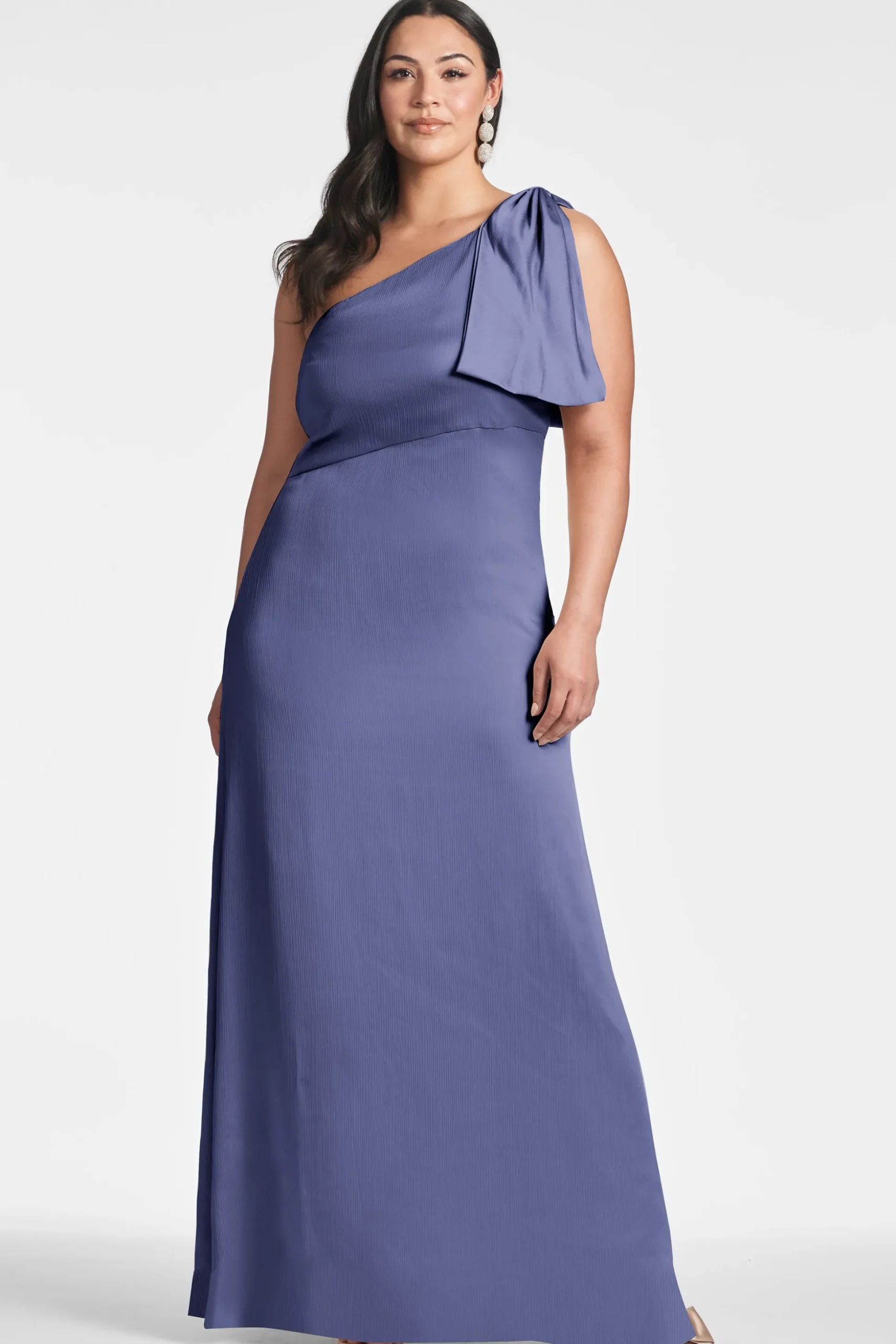 Sachin & Babi Plus Sizes|One Shoulder<Chelsea Gown - Deep Cobalt Deepcobalt