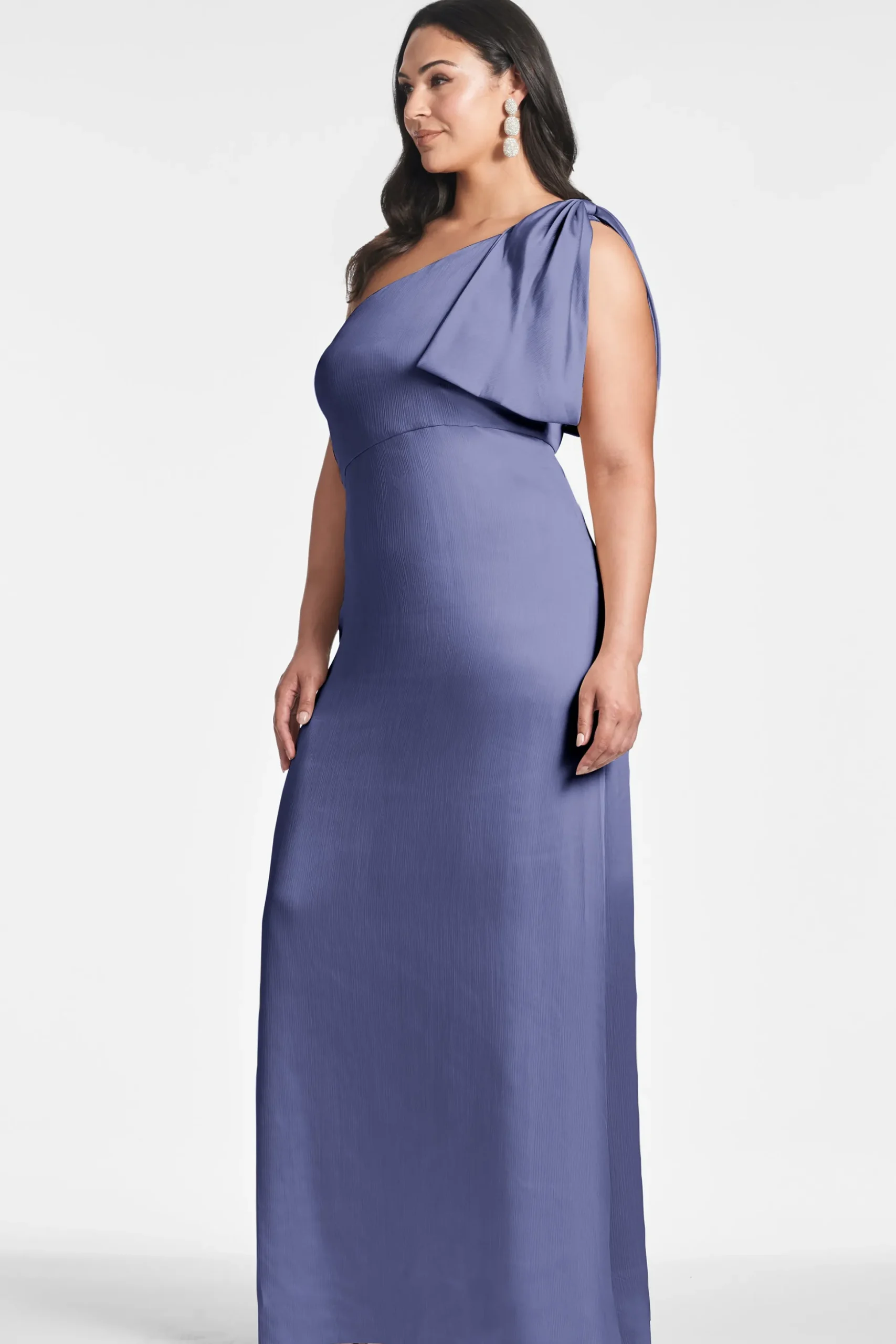 Sachin & Babi Plus Sizes|One Shoulder<Chelsea Gown - Deep Cobalt Deepcobalt