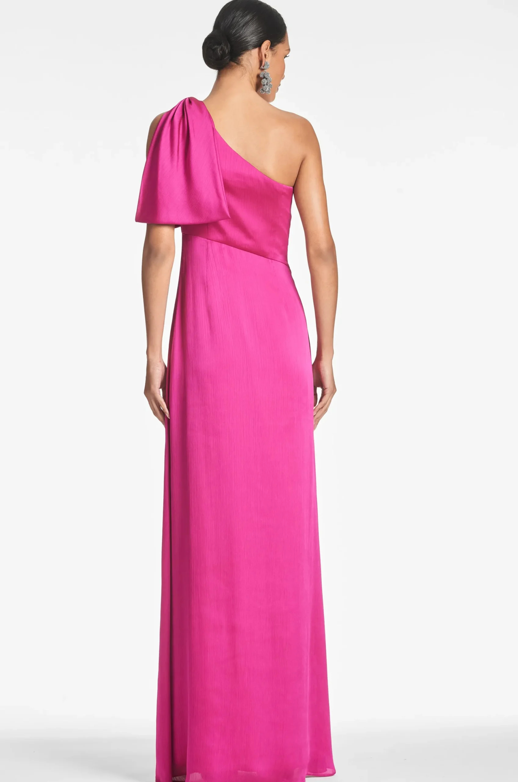 Sachin & Babi Plus Sizes|One Shoulder<Chelsea Gown - Dragonfruit