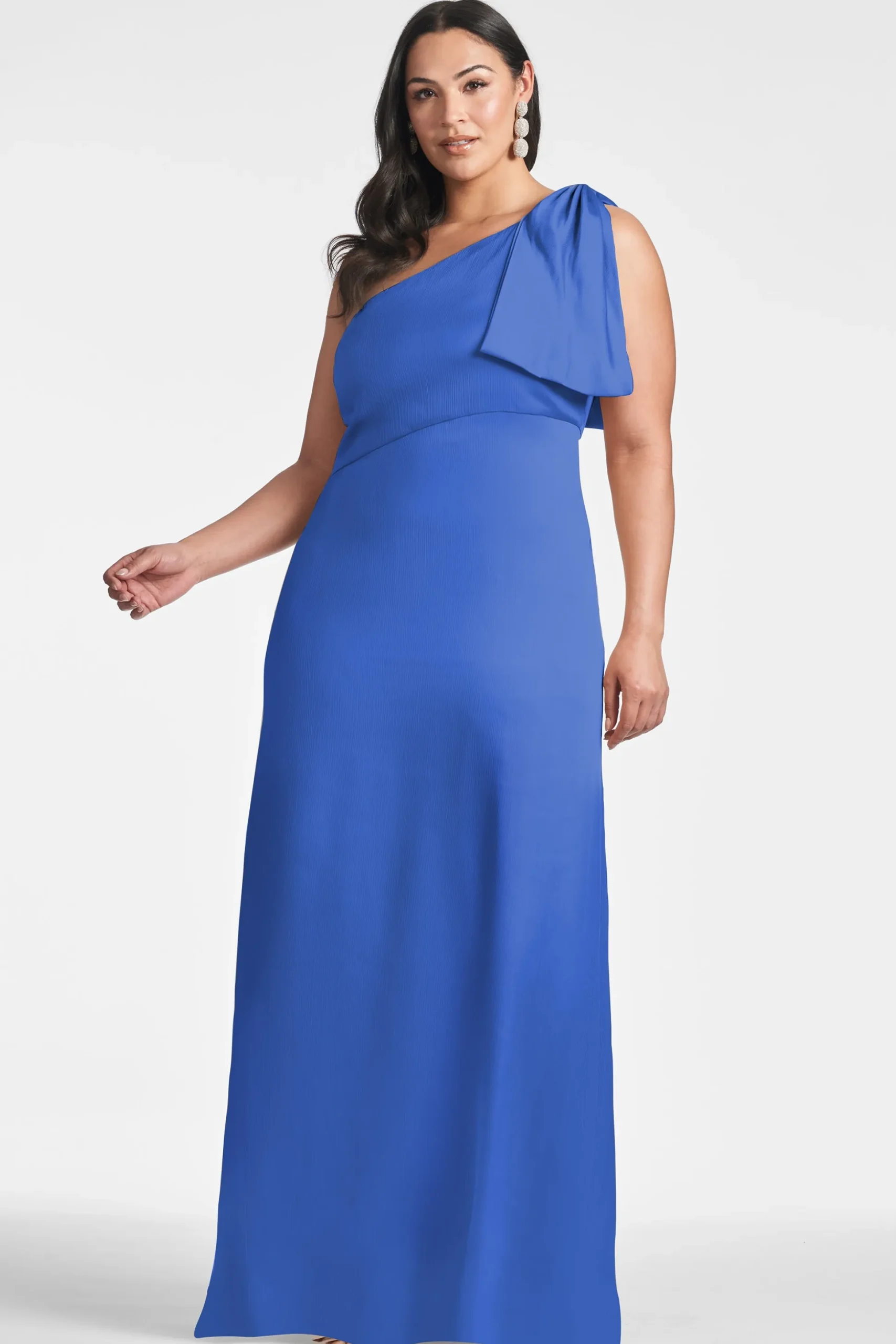Sachin & Babi One Shoulder<Chelsea Gown - French Blue Frenchblue