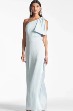 Sachin & Babi Plus Sizes|One Shoulder<Chelsea Gown - Ice Blue Iceblue