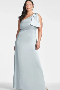 Sachin & Babi Plus Sizes|One Shoulder<Chelsea Gown - Ice Blue Iceblue