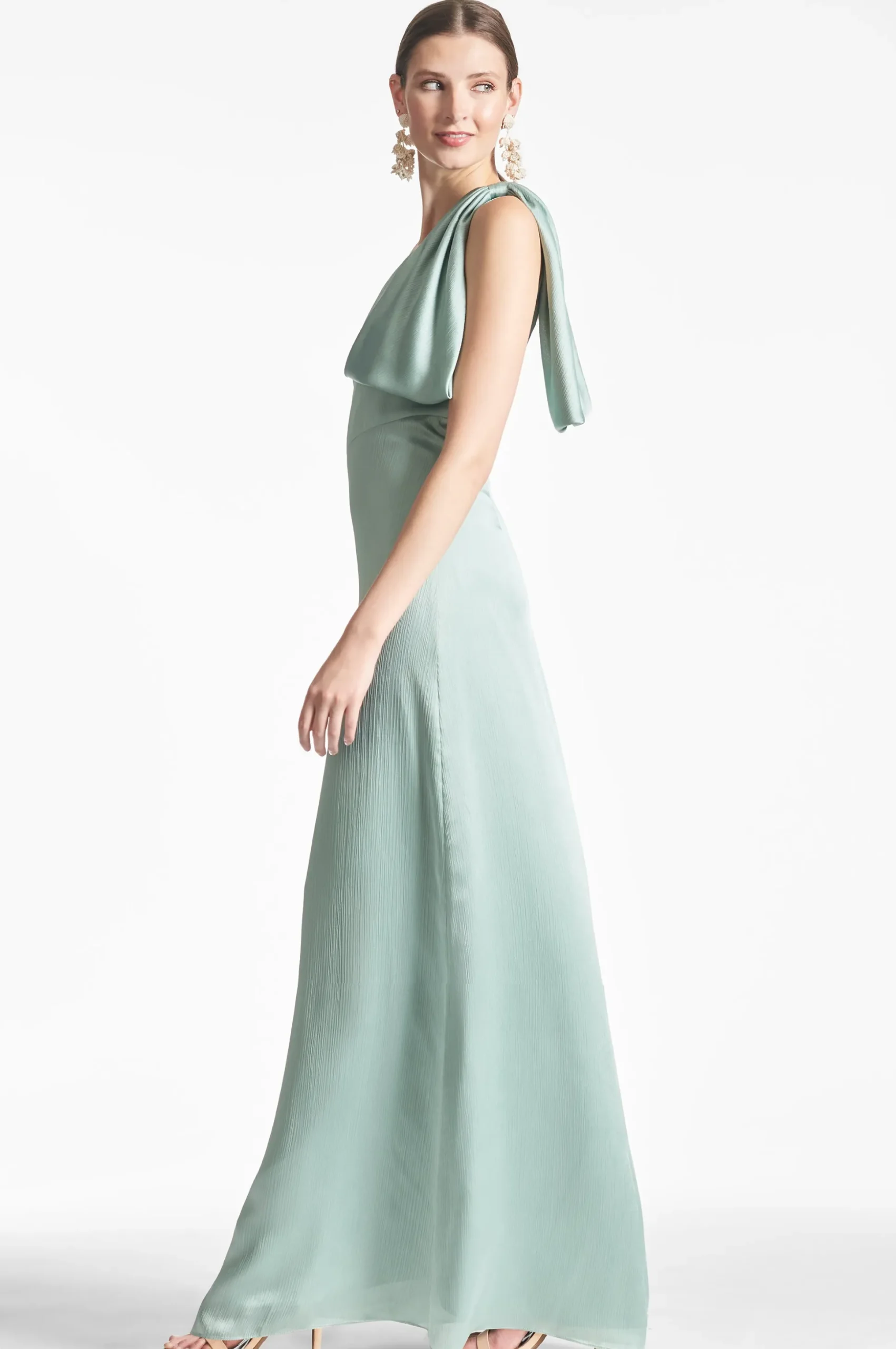 Sachin & Babi Plus Sizes|One Shoulder<Chelsea Gown - Jade